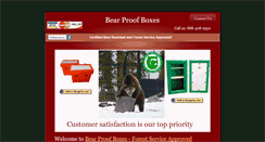 Desktop Screenshot of bearproofboxes.com